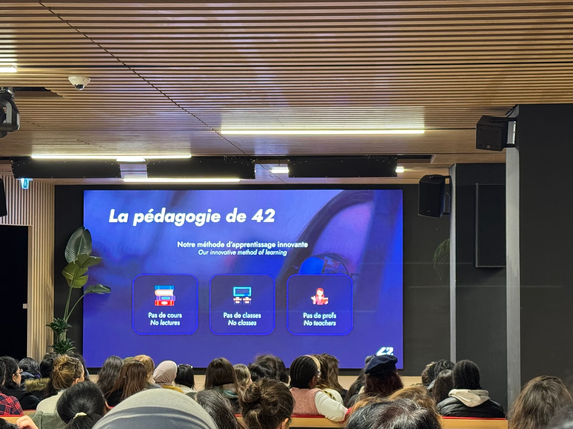 Présentation « Les principes de 42 » pendant la semaine d’immersion